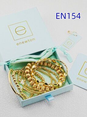Enewton  Gold Beaded Bracelet Set